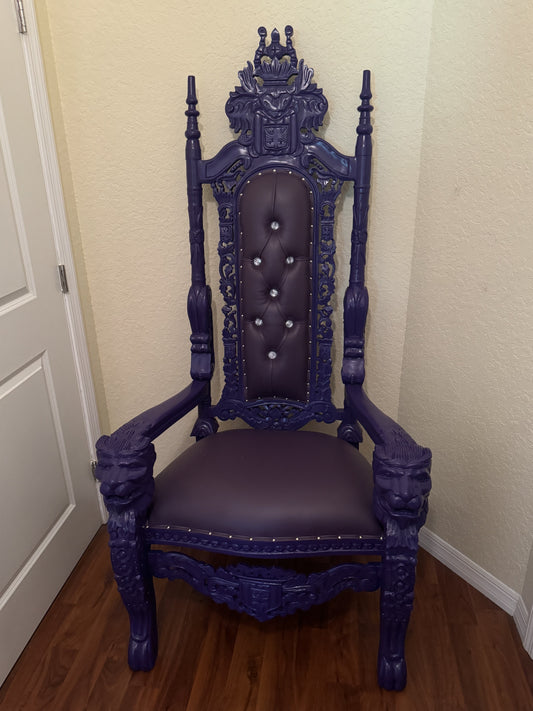 Purple King Queen Princess Throne - 3 Hour Rate